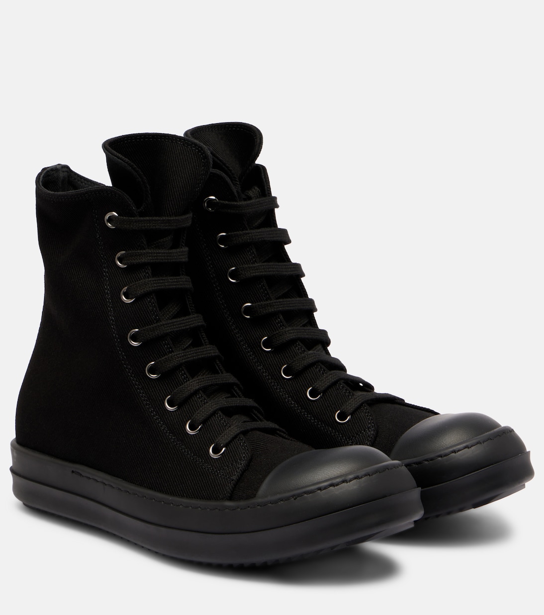 Высокие кеды Hollywood Rick Owens, All Black