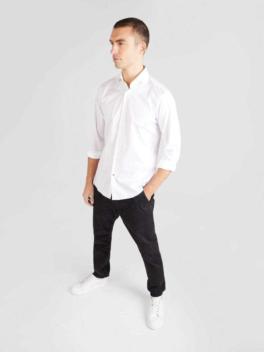 Рубашка делового покроя Regular Fit BOSS H-Joe, от белого — фото 4