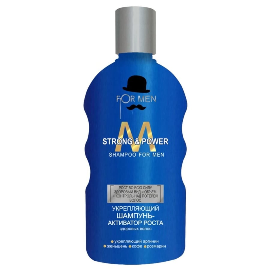 

Alliance Of Beauty Men, Укрепляющий шампунь-активатор здорового роста волос, STRONG&POWER, 200 мл