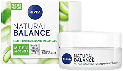 Крем для лица Nivea — Дневной Natural Balance с алоэ вера, жожоба и миндальным маслом, 50 мл