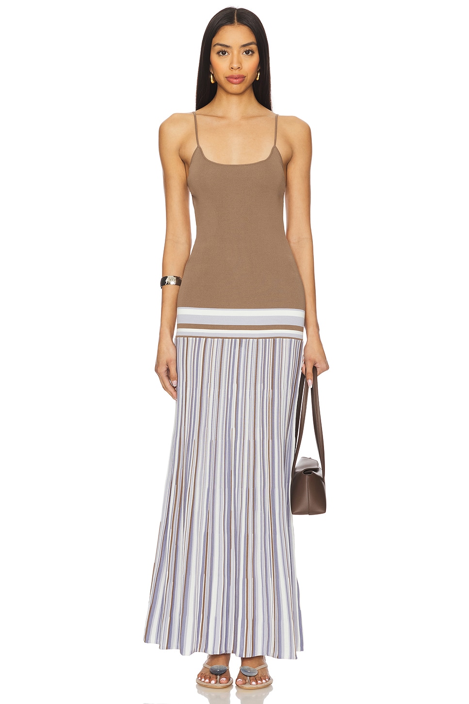 

Макси-платье Citara Faithfull The Brand, pale blue stripe