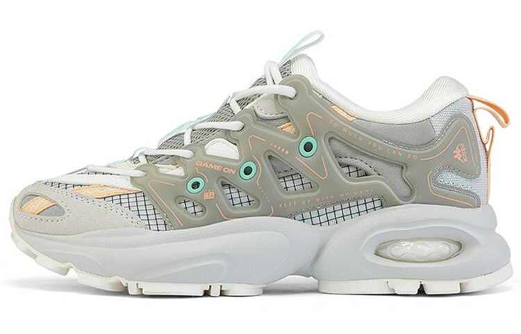 

Кроссовки Kappa Chunky Sneakers Unisex Low-Top Gray White Green Orange