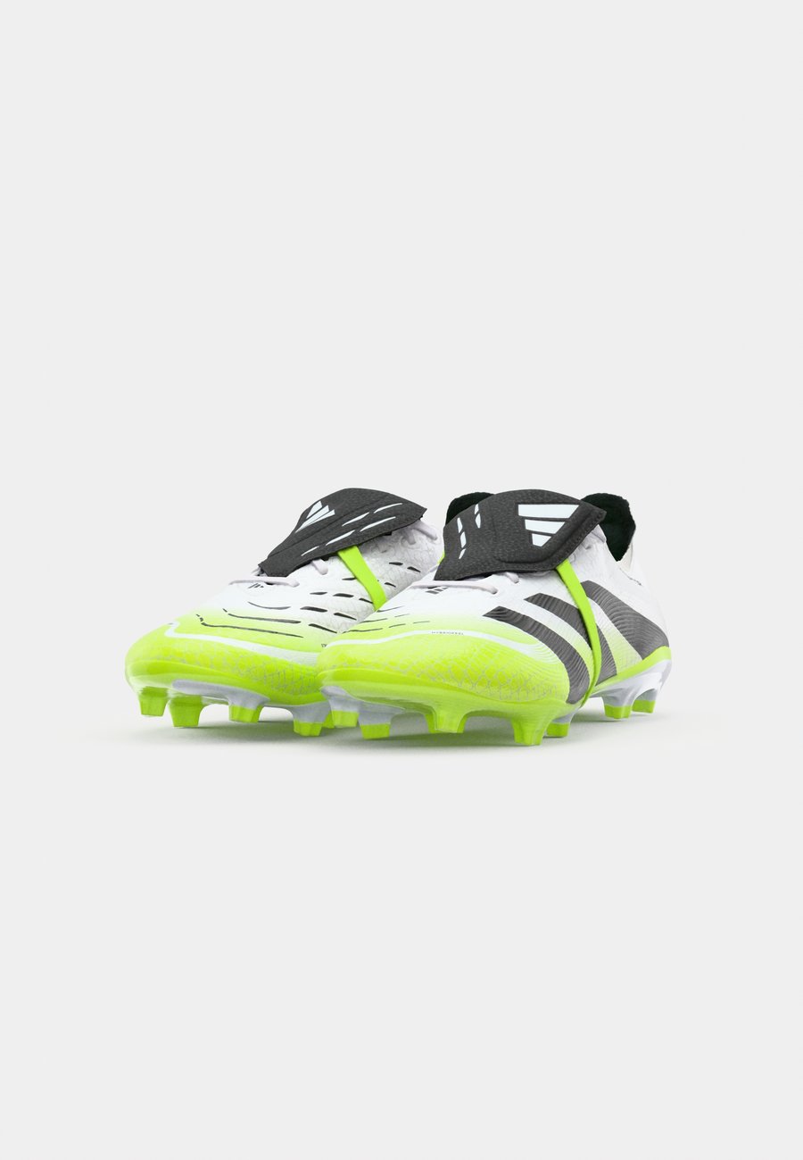 Кроссовки Adidas Performance PREDATOR LEAGUE FOLD-OVER TONGUE FIRM GROUND/MULTI GROUND FOOTBALL BOOTS, Footwear White/Core Black/Lucid Lemon/White — фото 4