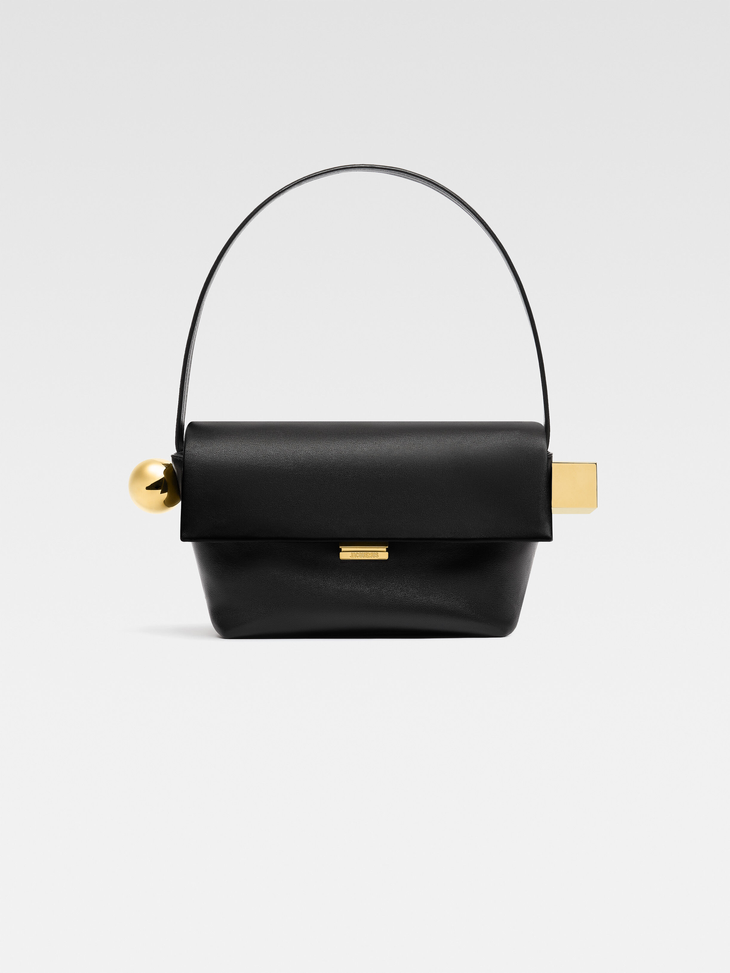 

Сумка через плечо с клапаном JACQUEMUS The Rond Carré, черный