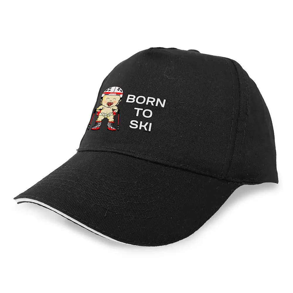 

Бейсболка Kruskis Born To Ski, черный