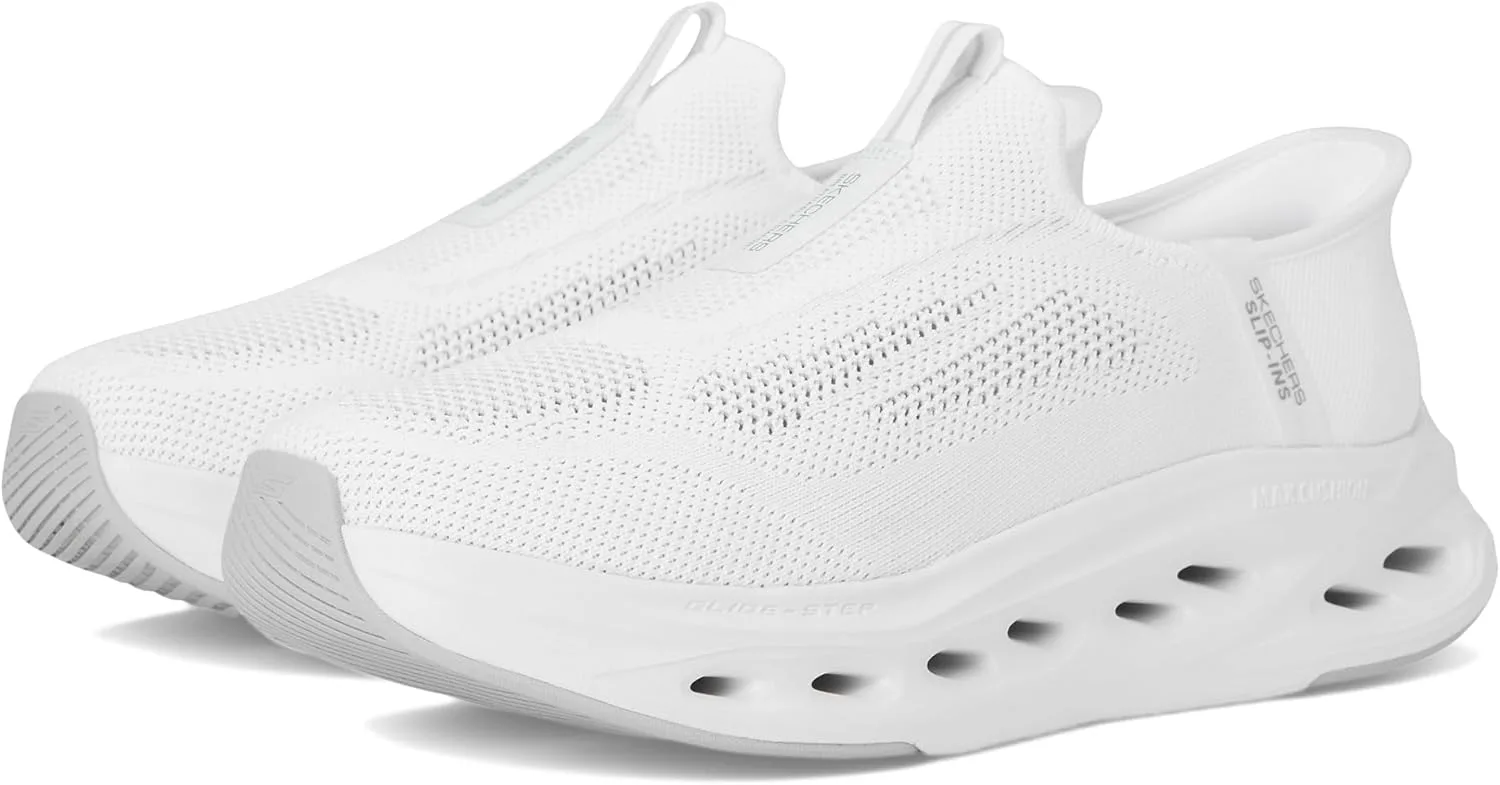 Мужские кроссовки Skechers Max Cushioning Glide Step Euclid Hands Free без шнурков, белый