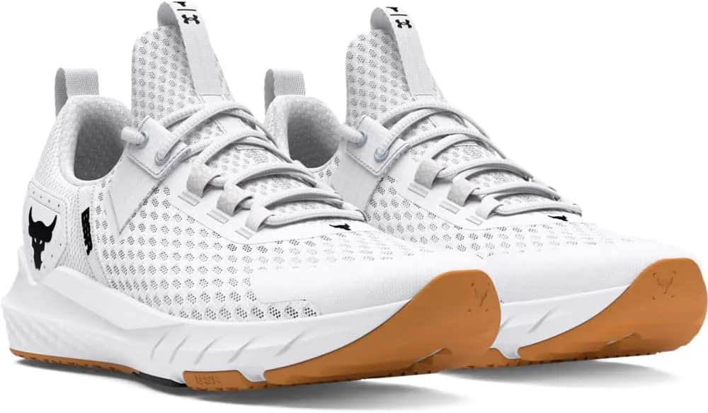Кроссовки мужские Under Armour Project Rock Blood Sweat Respect 4, белый/серый/черный — фото 3