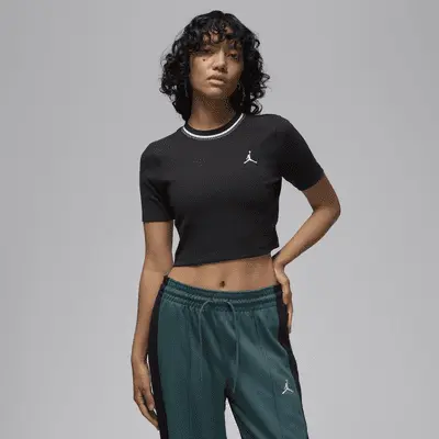 

Футболка Jordan Women's Knit Top, черный/белый