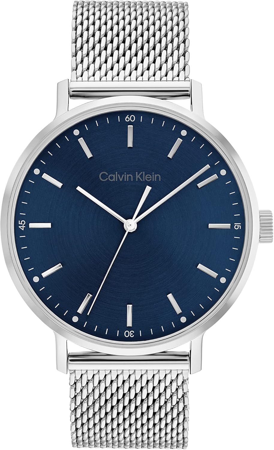 

Мужские кварцевые часы Calvin Klein: бескомпромиссный стиль, Blue Silver