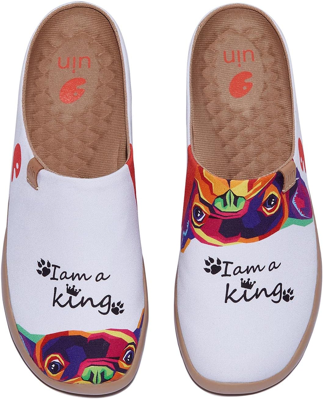 

Мужские легкие тапочки UIN с росписью, удобные мюли для ходьбы, повседневного дома и путешествий, обувь Малага, Malaga-i Am the King 3