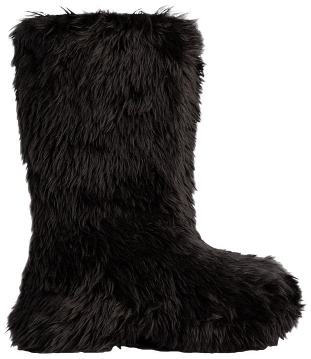 

Ботинки Balenciaga Crocs x Balenciaga Boot 'Black Fur', черный