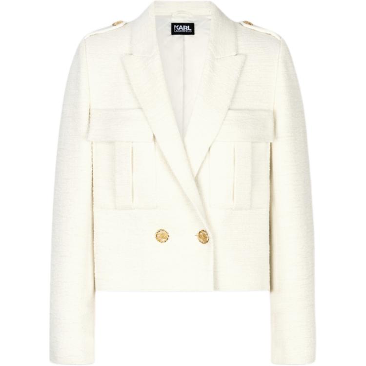 

Пиджак женский белый KARL LAGERFELD SS24 Business Suit KARL LAGERFELD / Karl Lagerfeld Jeans