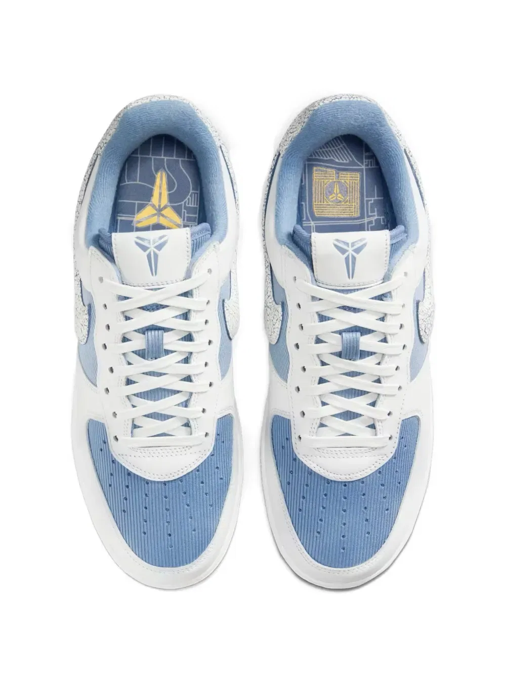 Кроссовки Kobe Bryant Air Force 1 Low на шнуровке Nike, белый — фото 2