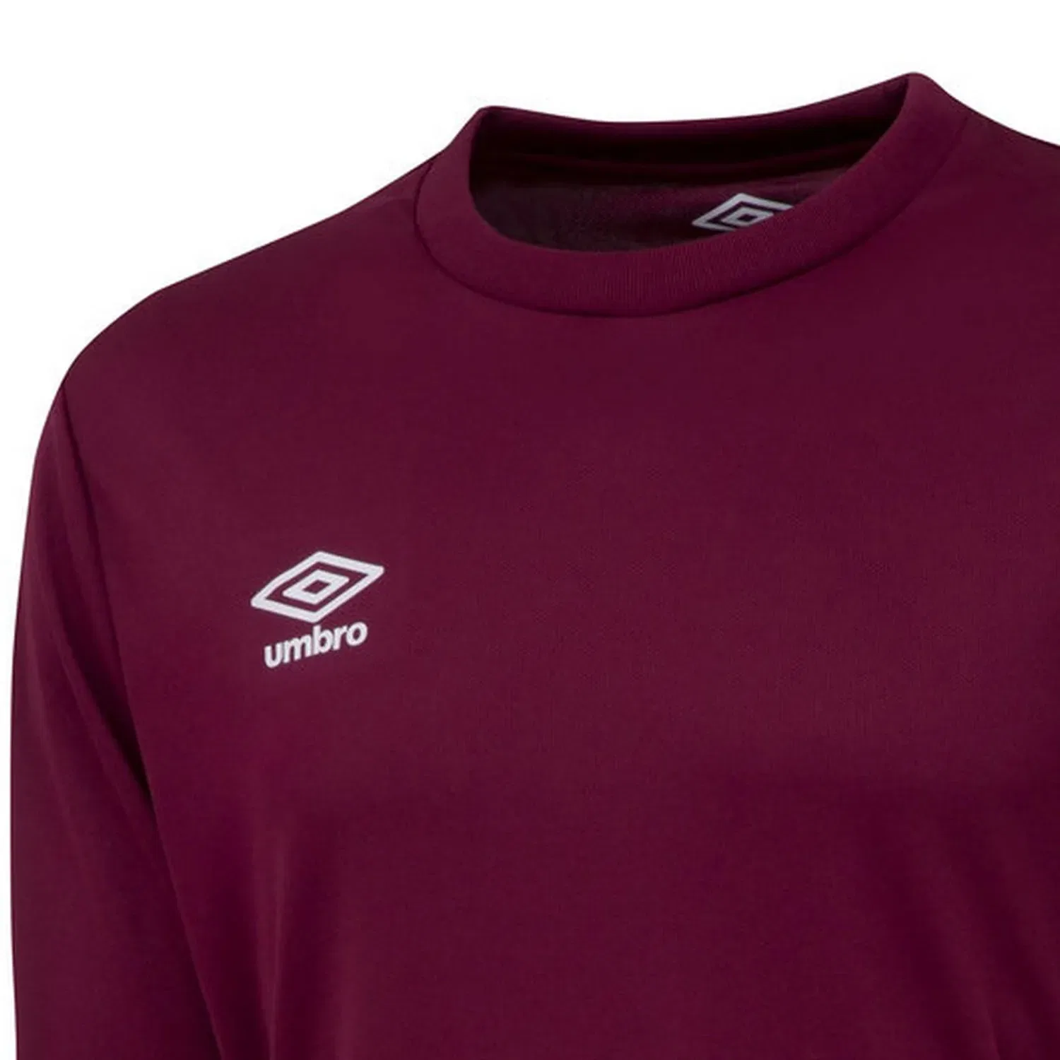Футболка с длинным рукавом с логотипом Umbro, бордовый — фото 3