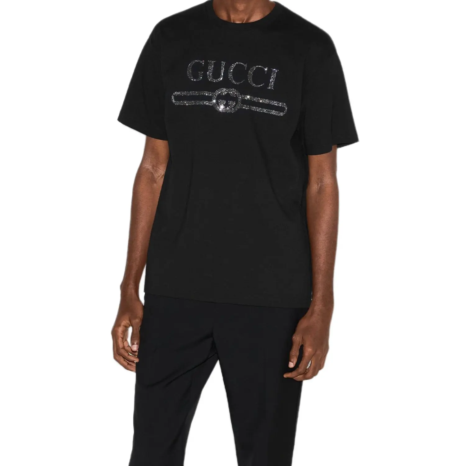 Футболка мужская GUCCI черная — фото 4