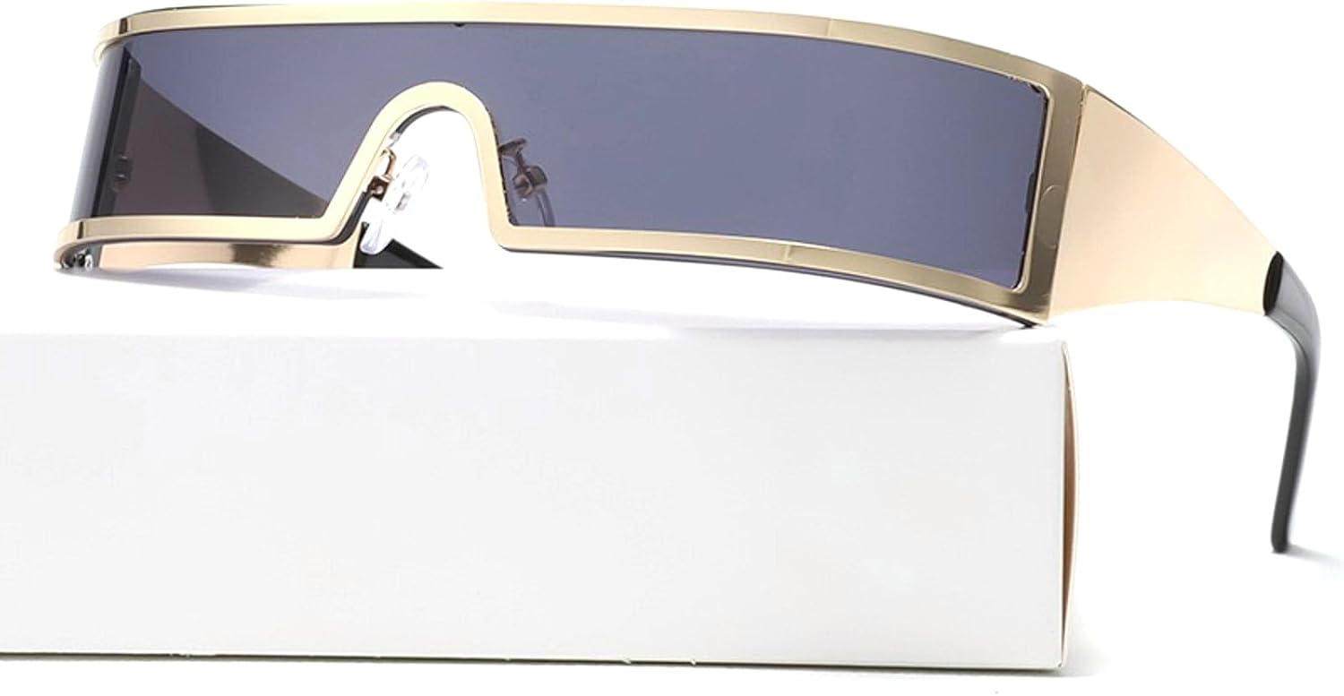 

Узкие прямоугольные солнцезащитные очки Y2K для женщин, солнцезащитные очки обтекаемой формы, модные женские солнцезащитные очки в золотой оправе с защитой от УФ-излучения UV400 mincl, C1