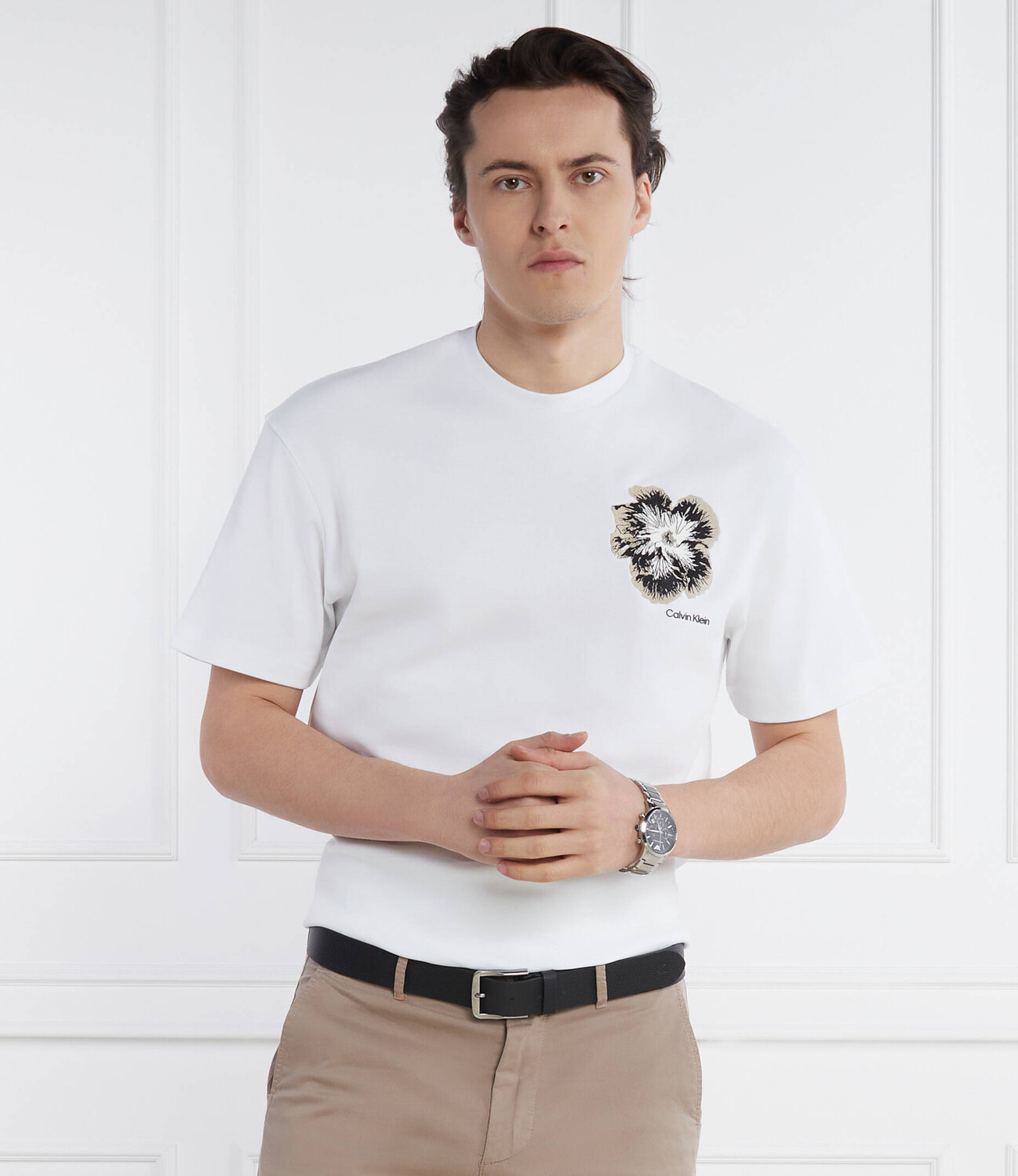 Футболка Calvin Klein Comfort fit, белый — фото 3