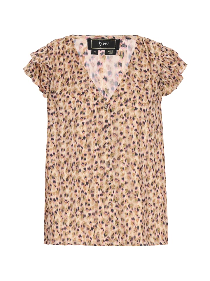 

Блузка faina, цвет beige multicolor
