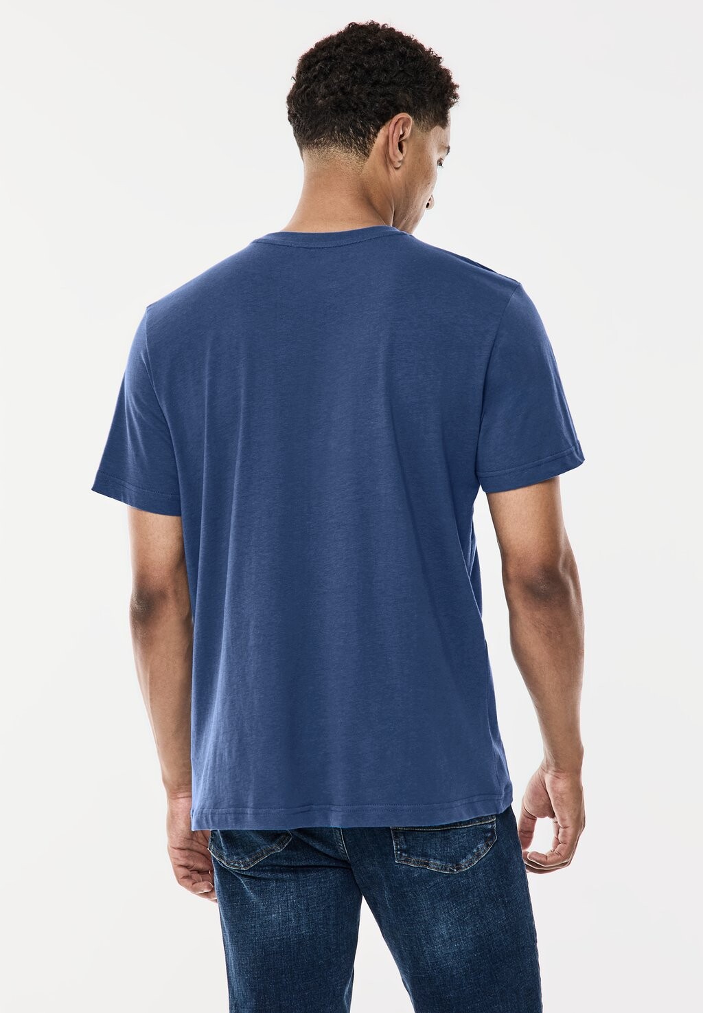 

Футболка с принтом Street One MEN, цвет Mottled Blue
