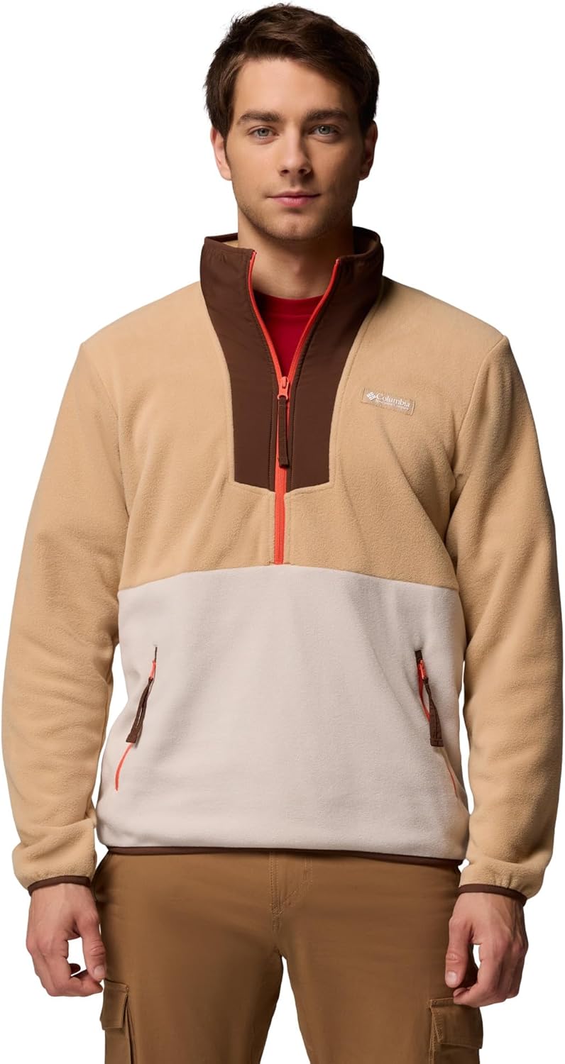 

Columbia мужская флисовая толстовка Sequoia Grove с молнией до половины, Canoe/Dark Stone/Tobacco