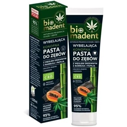 

Зубная паста Bio Madent отбеливающая с бамбуковым углем и папайей 100мл