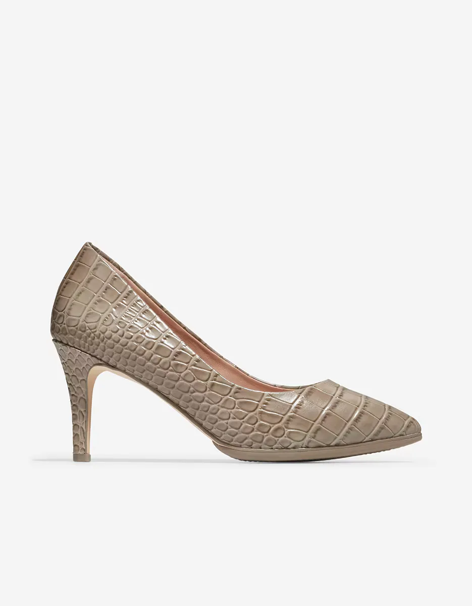 

Женские туфли из кожи с тиснением под крокодила Cole Haan, светло-коричневый