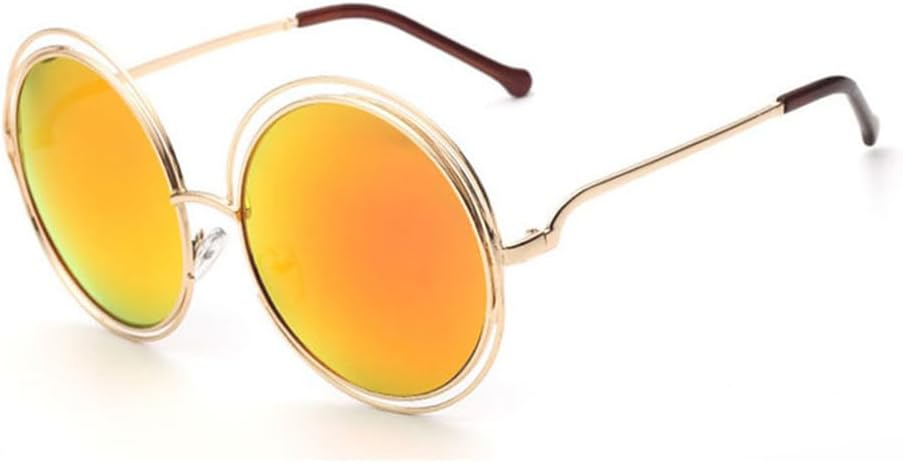 

Солнцезащитные очки UV400 — увеличенная круглая оправа с полой структурой, подходят для женщин и мужчин, для бега и занятий спортом на открытом воздухе UYPTK, Golden Red