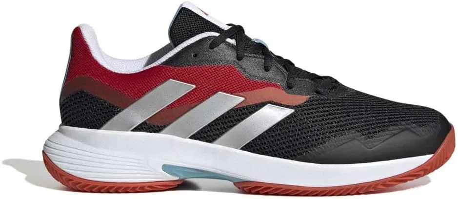 Мужские теннисные кроссовки Adidas Courtjam Control Clay Tennis Shoes Tennisschuhe, белый/черный — фото 2