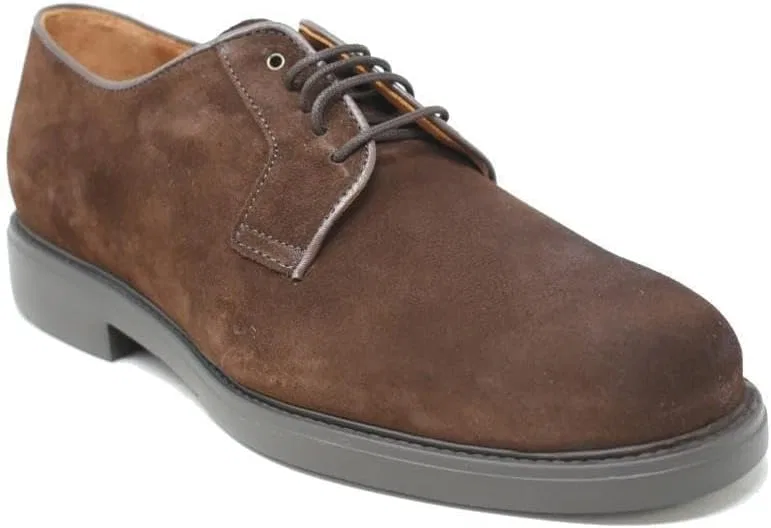 ZAPATONEE Мужские коричневые туфли на шнуровке Angel Sansano 25005 — фото 3