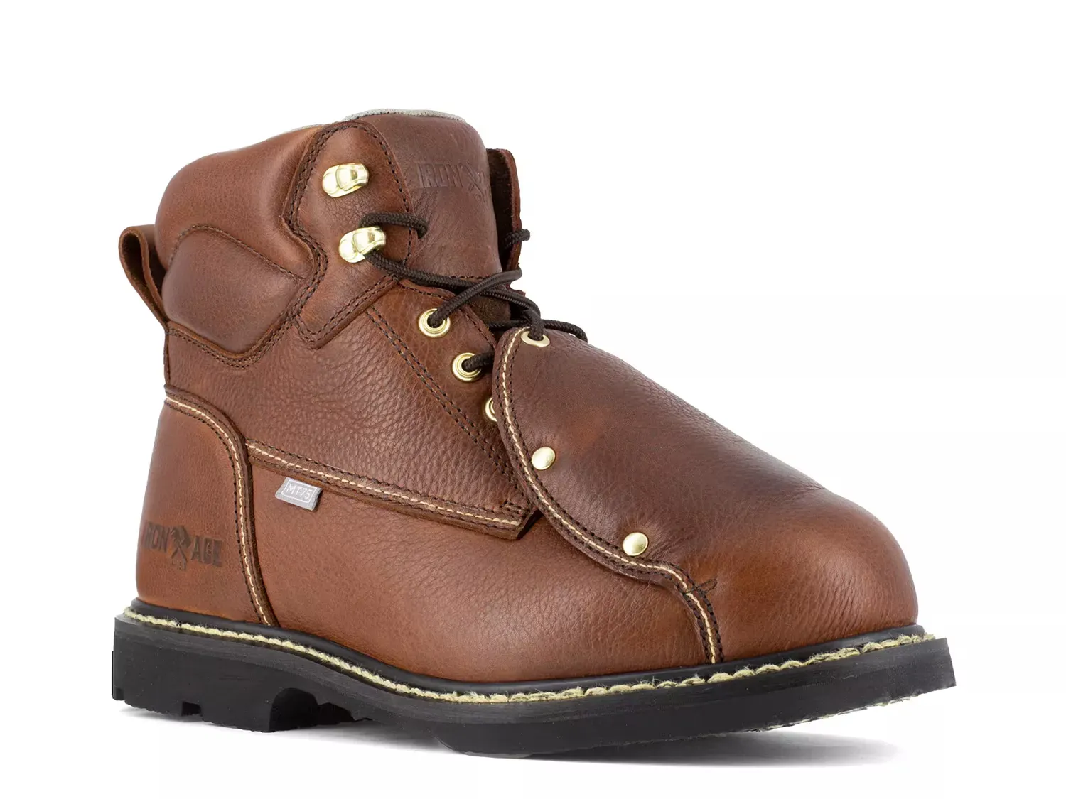 

Рабочие ботинки со стальным носком Groundbreaker Short Iron Age, Dark Brown