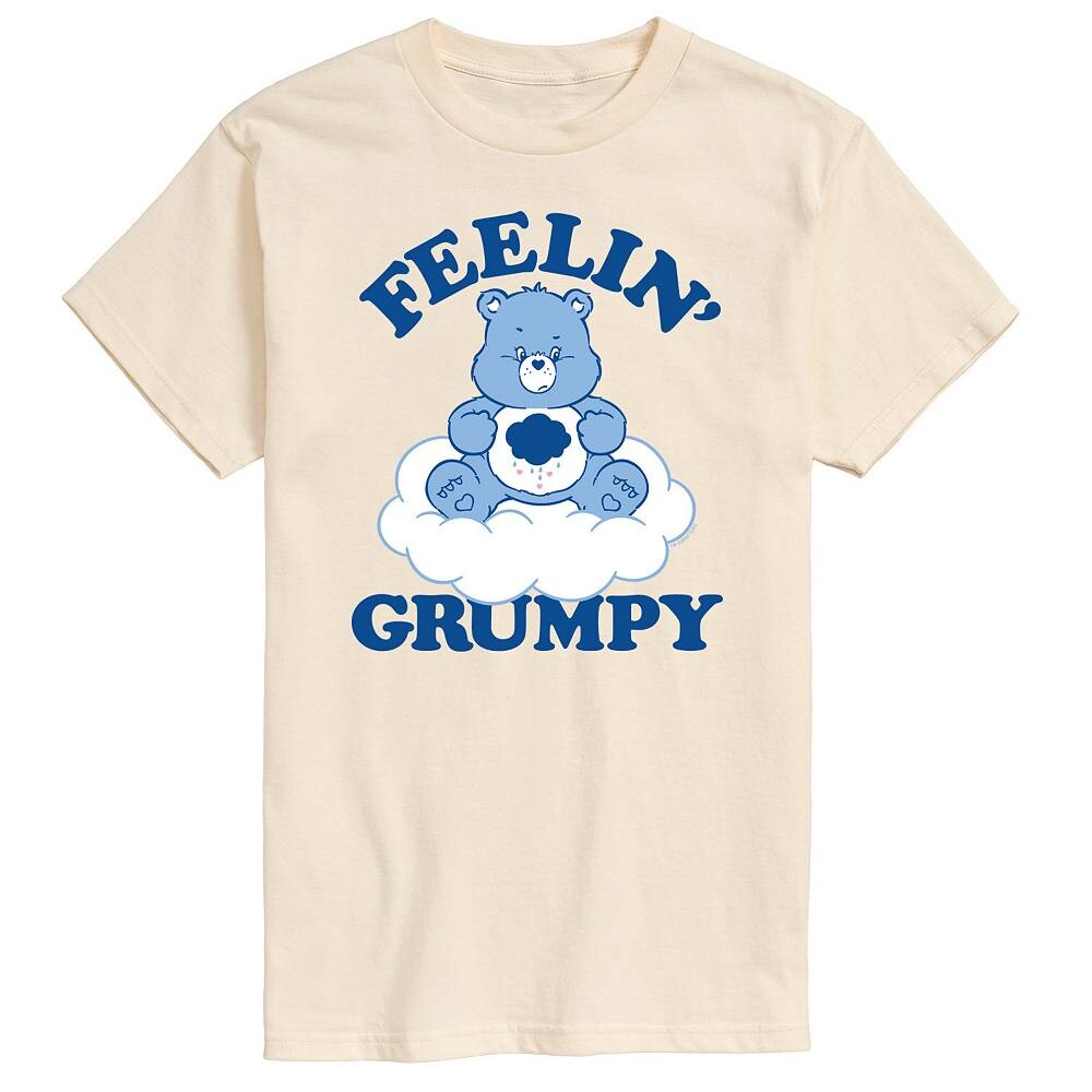 

Мужская футболка с рисунком Care Bears Feelin' Grumpy Licensed Character, бежевый