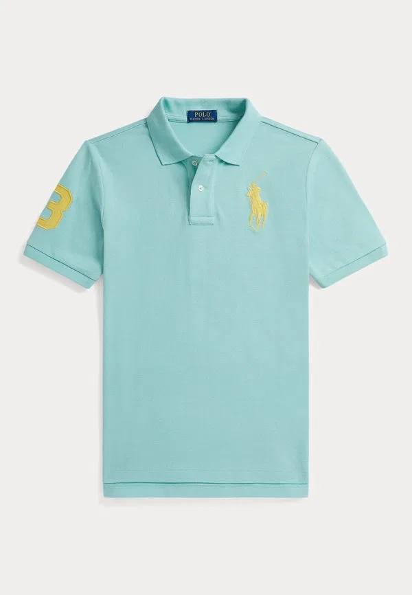 Хлопковая рубашка поло big pony 714y Polo Ralph Lauren, Parakeet
