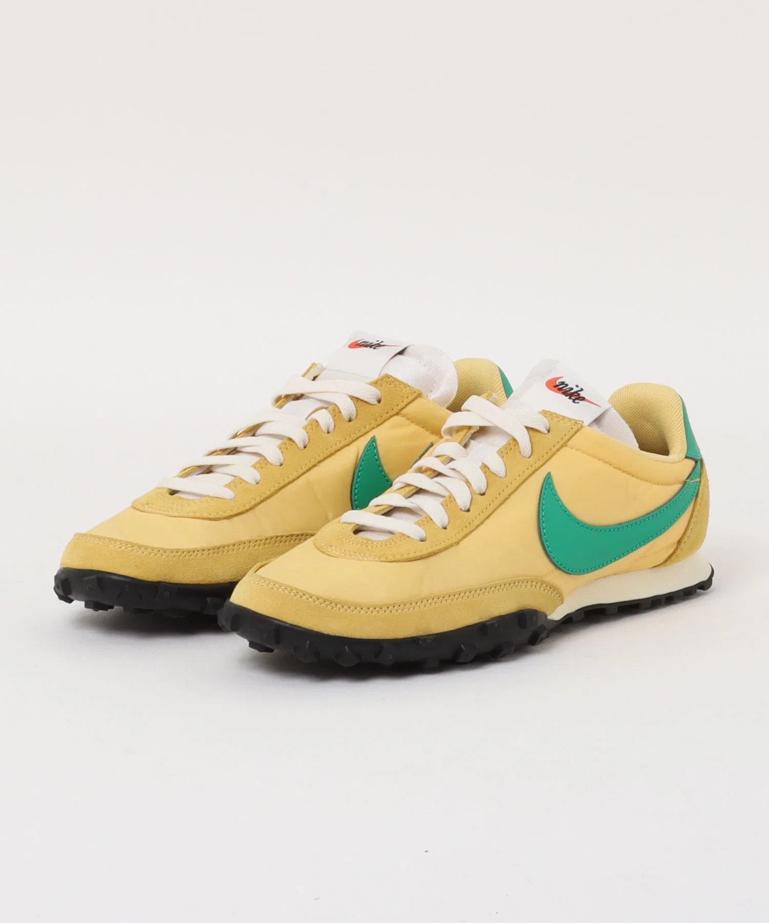 Мужские кроссовки NIKE WAFFLE RACER из замши золотистые