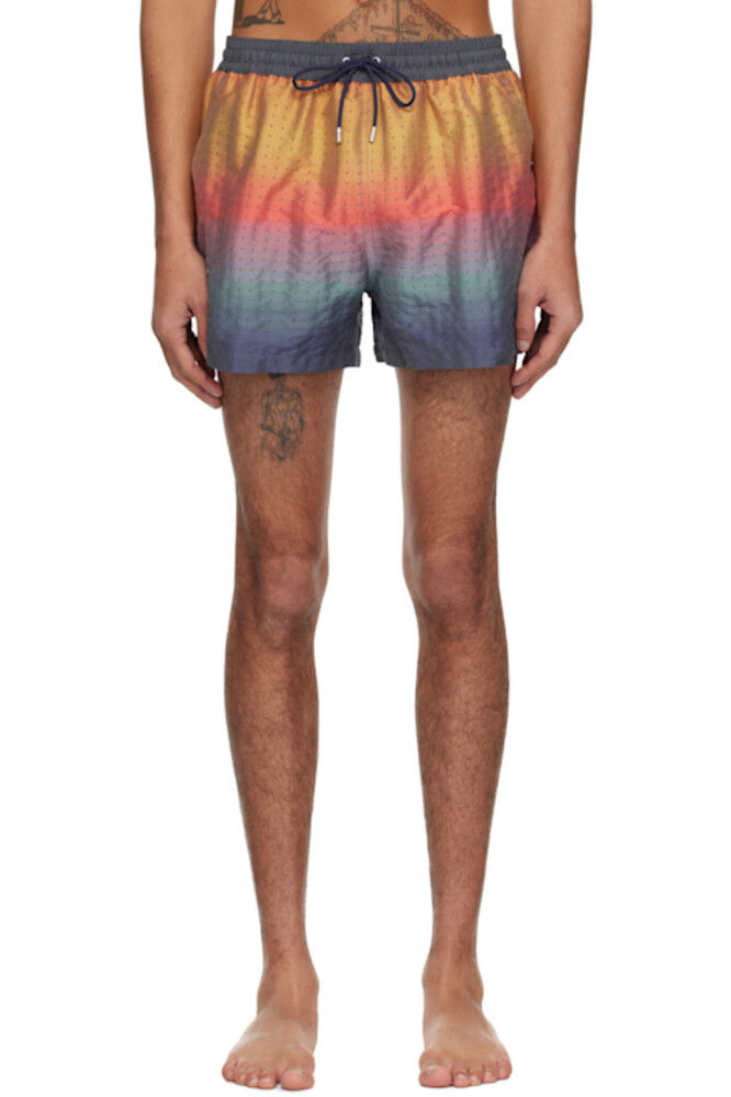 

Разноцветные полосатые шорты для плавания Paul Smith