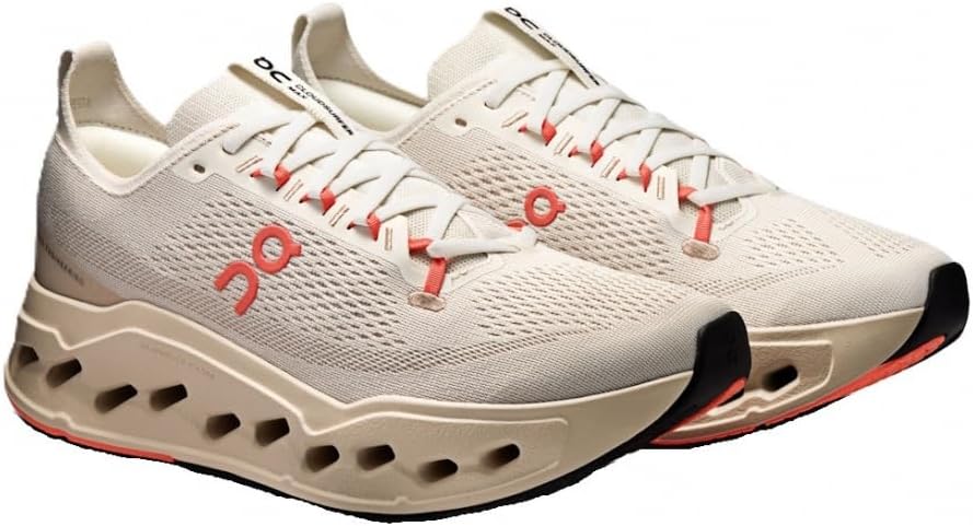 

Кроссовки On Mens Cloudsurfer Max, слоновая кость/лососевый