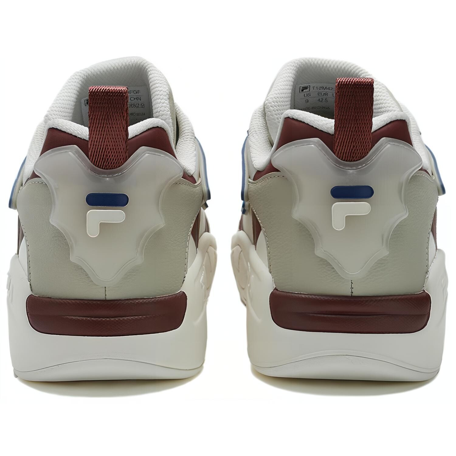 Кроссовки FILA FUSION DESPERADO LOW Vintage Basketball Shoes Men Low-top, белый/красный — фото 3