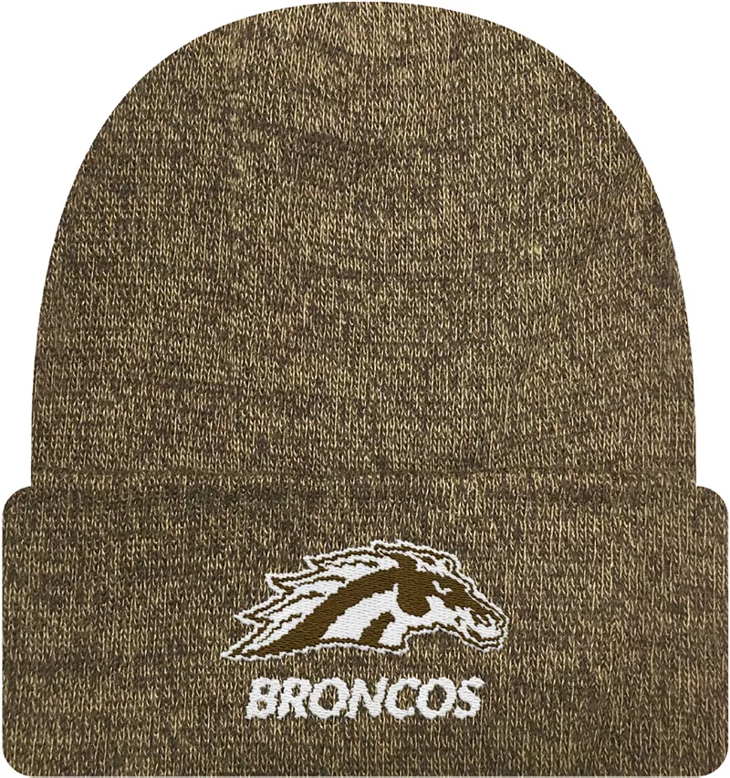 

Коричневая шапка с вязаными манжетами и логотипом League-Legacy для взрослых Western Michigan Broncos