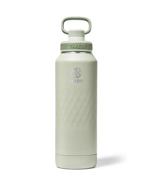 

Спортивная бутылка для воды объемом 40 унций с тройной изоляцией и крышкой с носиком Takeya, eucalyptus