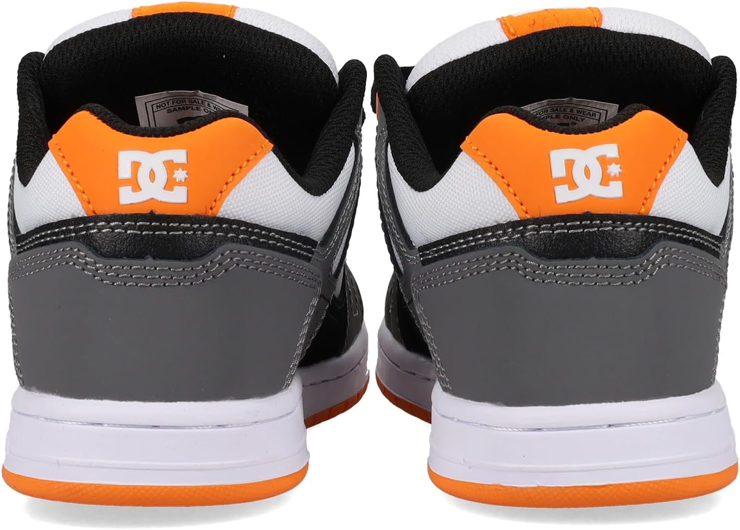 Детские кроссовки DC Shoes унисекс Stag, черный/оранжевый/серый — фото 3