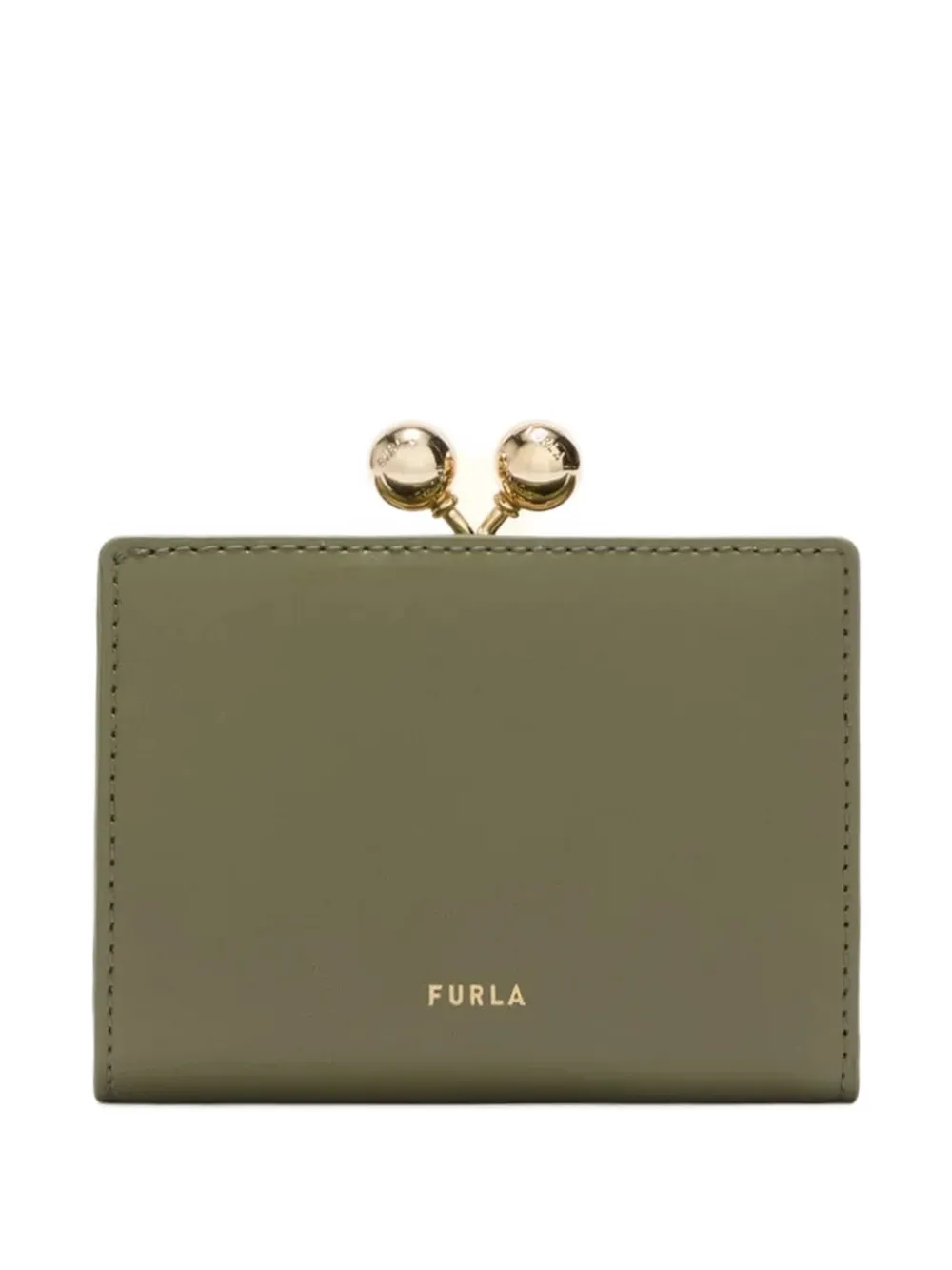 

Компактный кошелек S dots с застежкой Furla, зеленый