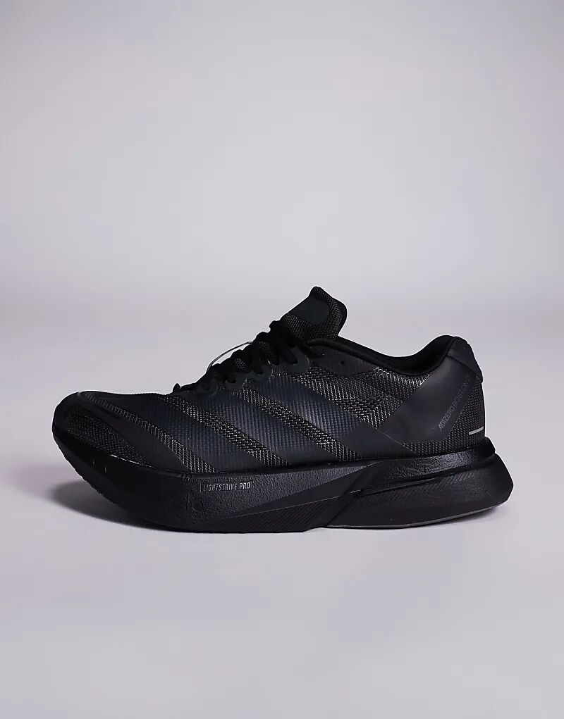 Adidas Running Adizero Boston 13 в цвете «тройной черный» — фото 2