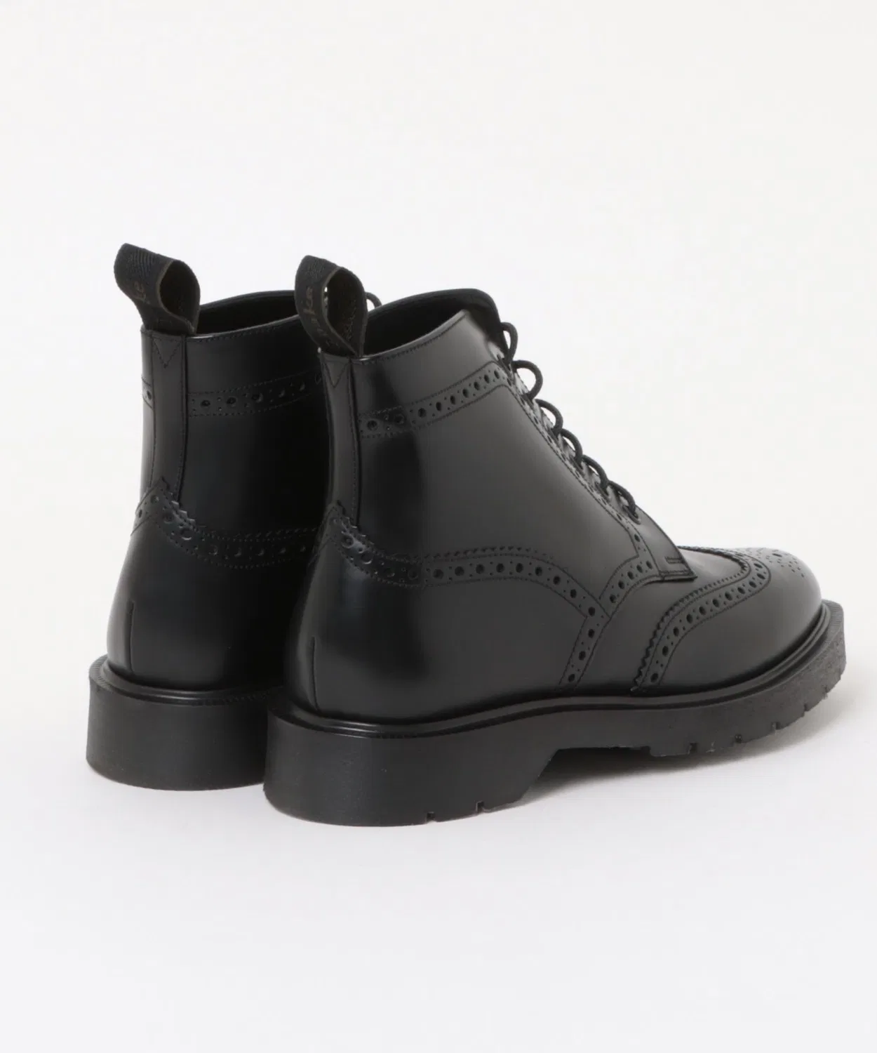 Ботинки Brogue Boot Loake 625 из полированной кожи чёрные — фото 4