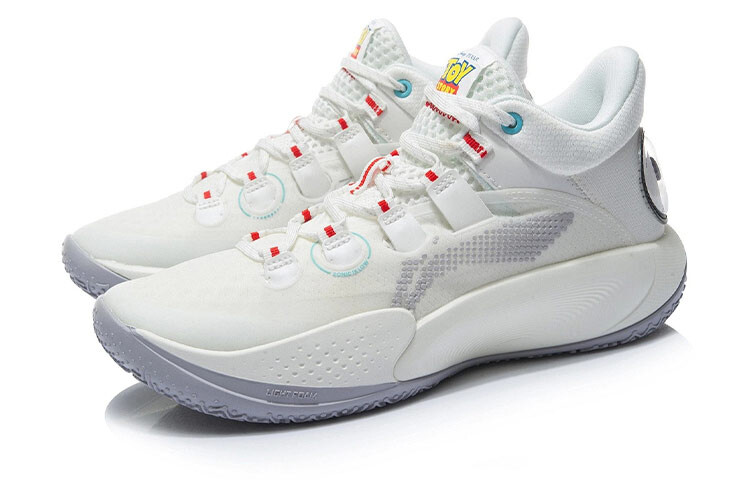 Баскетбольные кроссовки Disney X Sonic 9 Low Youth Edition для детей GS Mid-top Milky White Lining — фото 3