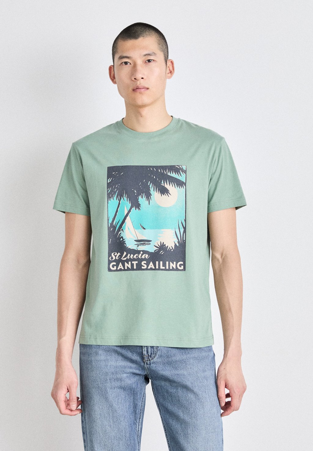 

Футболка с принтом PLACED GRAPHIC GANT, зеленый