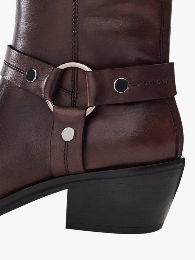 Кожаные ботинки Shoon Gee Moda in Pelle, Dark Brown — фото 4