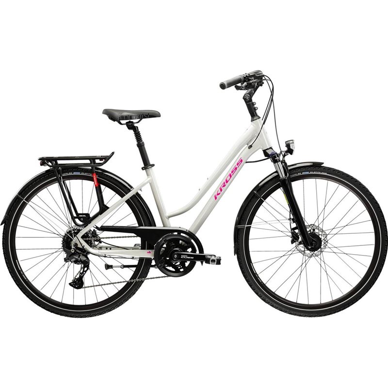 

Женский велосипед Kross Trans 5.0, серый/розовый