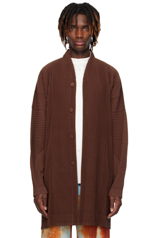 

Коричневый цвет месяца февраль пальто HOMME PLISSÉ ISSEY MIYAKE