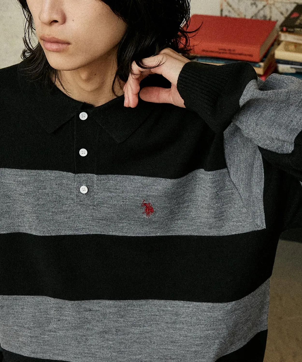 Свитшот-лайк нит поло U.S. POLO ASSN. чёрный