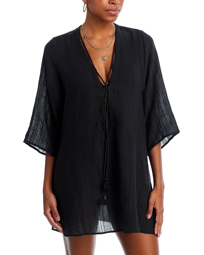 

Накидка для плавания Michelle Tunic Robin Piccone, Черный, Накидка для плавания Michelle Tunic Robin Piccone