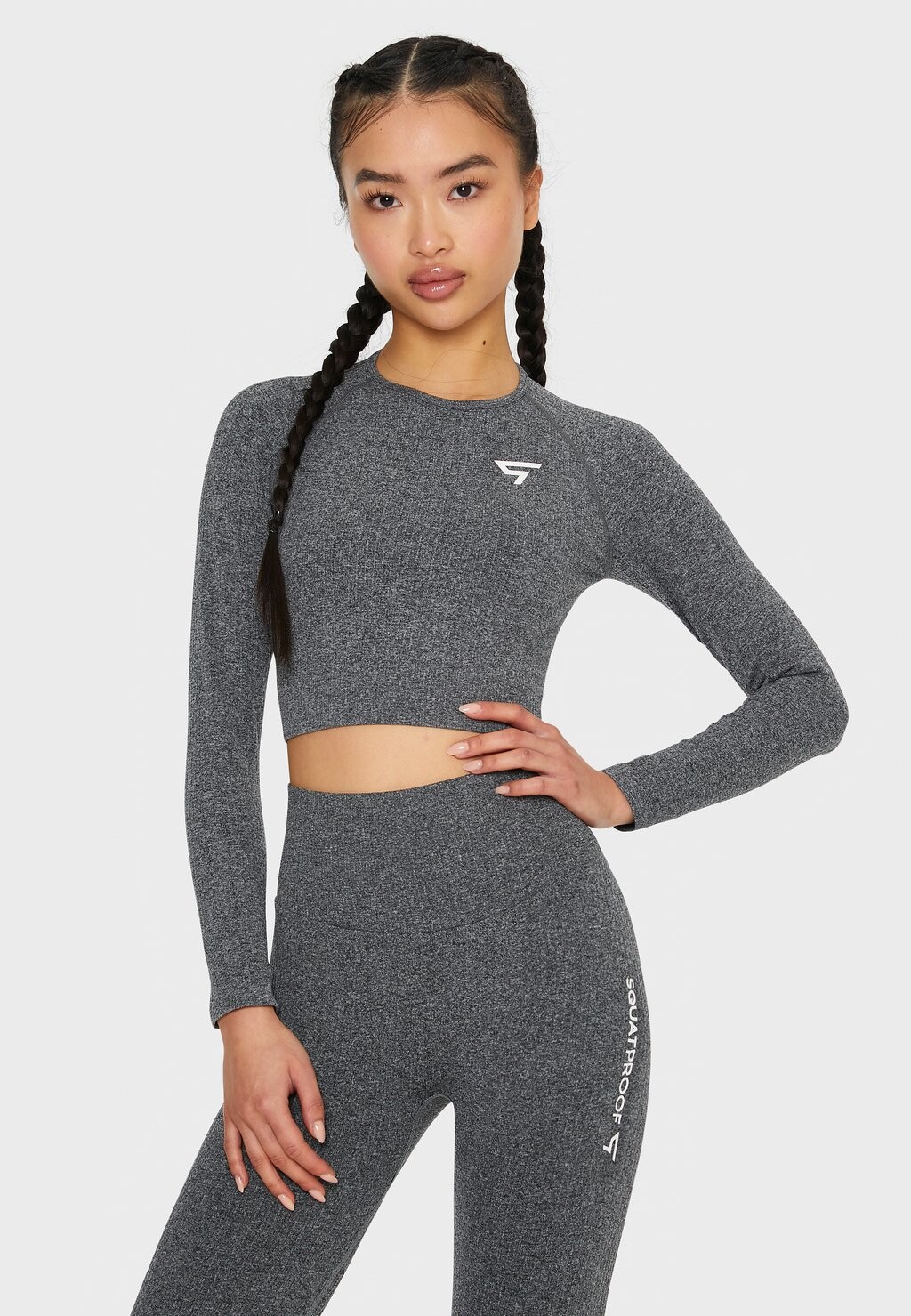 

Топ с длинными рукавами LONG SLEEVE SQUATPROOF, темно-серый
